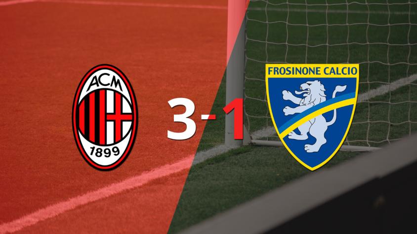 Con muchos goles, Milan derrotó 3-1 a Frosinone