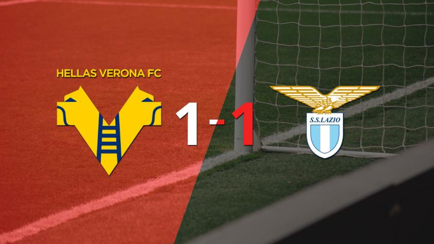 Hellas Verona logró sacar el empate de local frente a Lazio