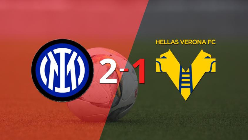 Hellas Verona no pudo en su visita a Inter y perdió 2 a 1