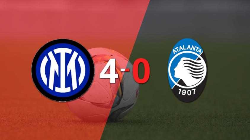 Atalanta fue superado fácilmente y cayó 4-0 contra Inter