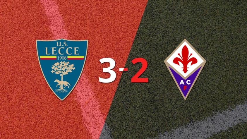Lecce superó 3-2 a Fiorentina en un partidazo