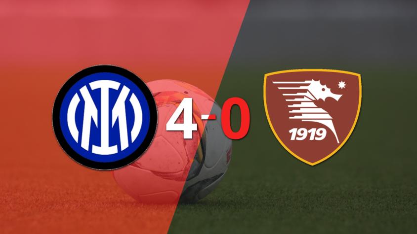 Salernitana fue superado fácilmente y cayó 4-0 contra Inter