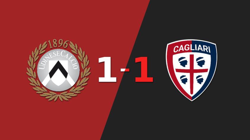 Reparto de puntos en el empate a uno entre Udinese y Cagliari