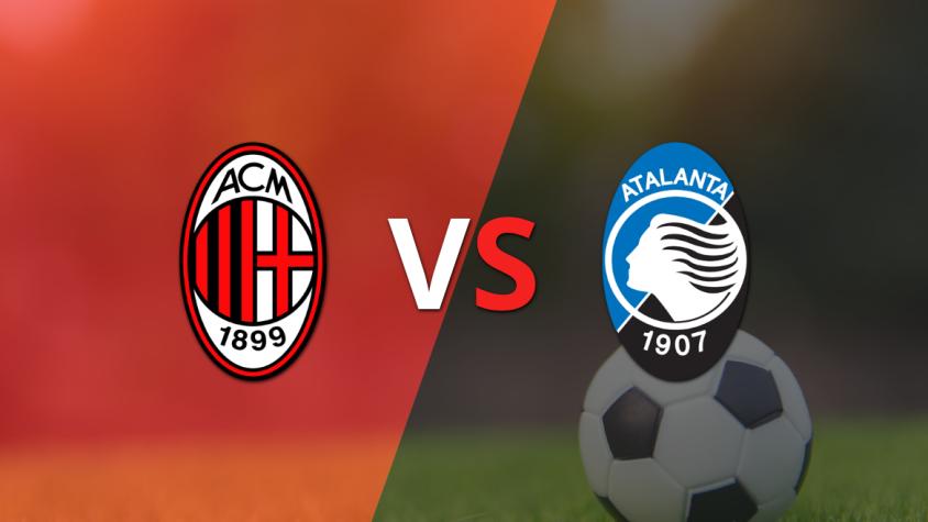 Al comienzo del segundo tiempo, Milan y Atalanta empatan 1-1