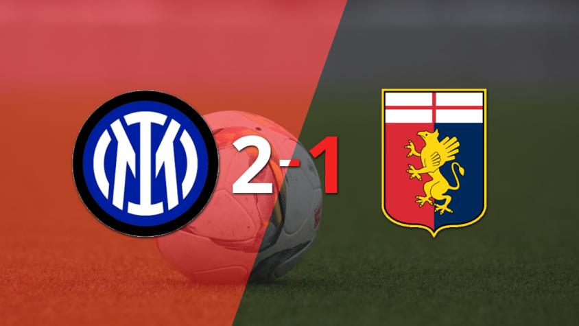 Genoa no pudo con Inter y perdió 2 a 1