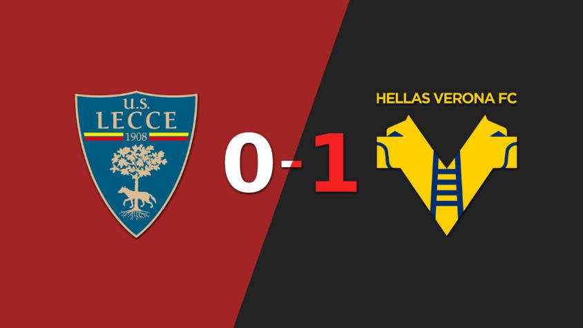 Hellas Verona logró la victoria por 1 a 0 ante Lecce