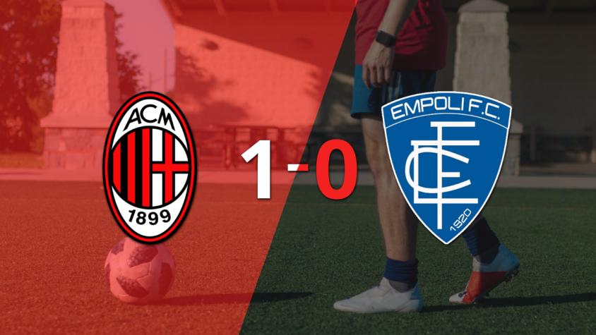 A Milan le alcanzó con un gol para derrotar a Empoli en el estadio San Siro
