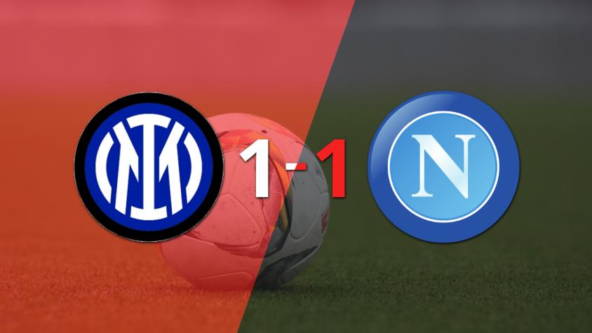 Inter y Napoli igualaron 1 a 1