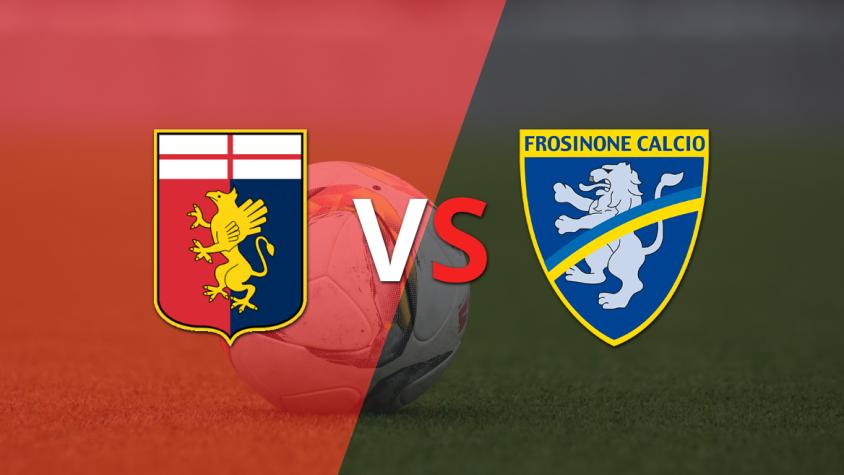 Genoa y Frosinone buscan el gol que desempate el encuentro en el segundo tiempo