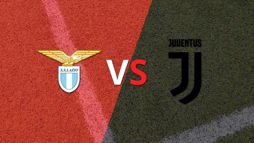 El segundo tiempo comienza sin goles entre Lazio y Juventus