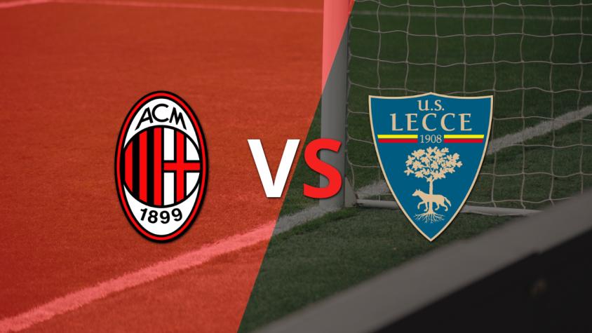 ¡Arranca la etapa complementaria! Milan lleva la ventaja con un marcador 2-0 sobre Lecce