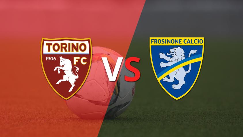 Empate a 0 en el comienzo del segundo tiempo entre Torino y Frosinone