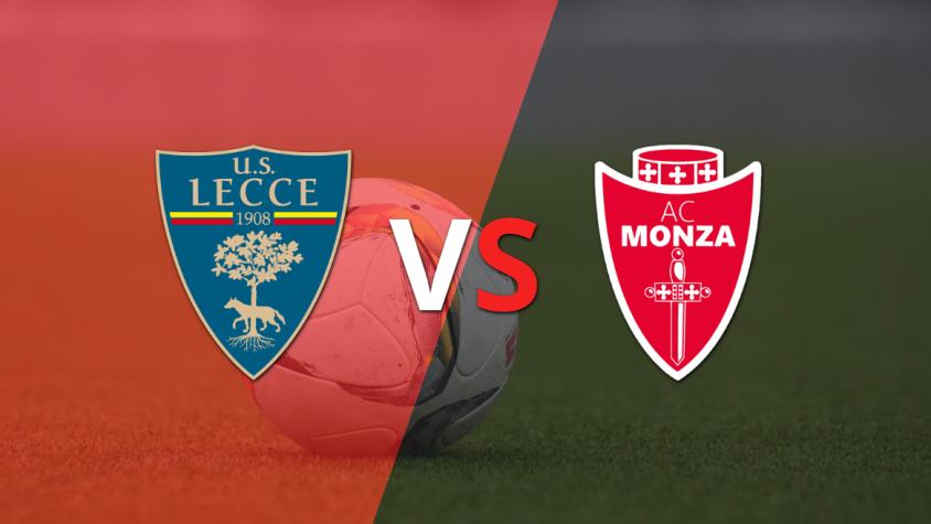Lecce y Monza  empatan 0-0 y se van al entretiempo