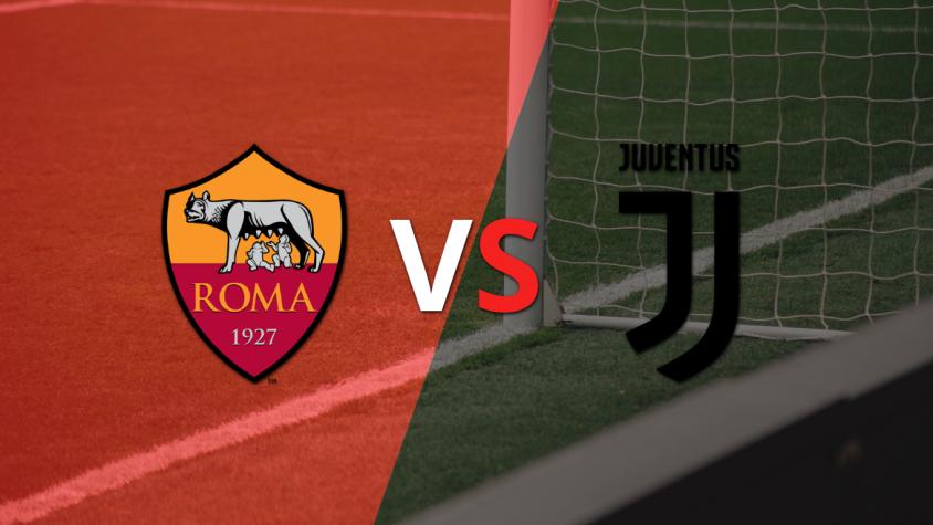 Juventus y Roma se van al descanso con un empate