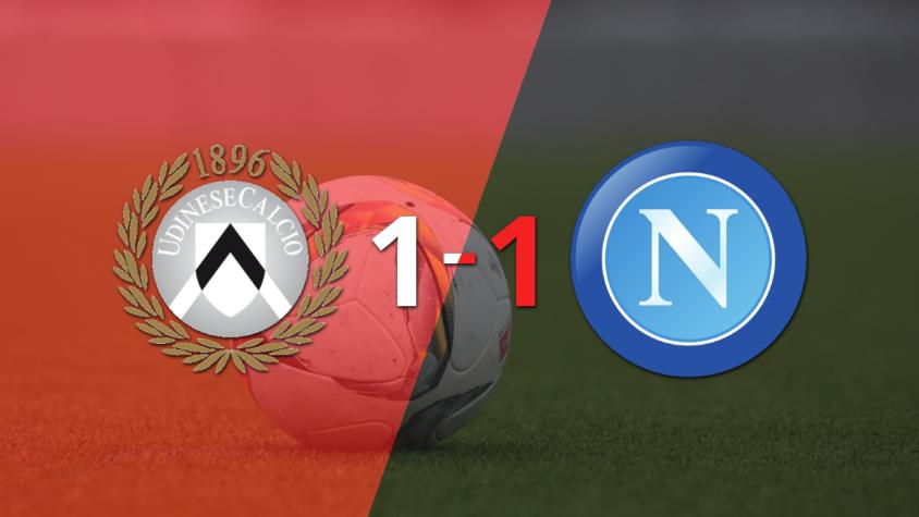 Reparto de puntos en el empate a uno entre Udinese y Napoli