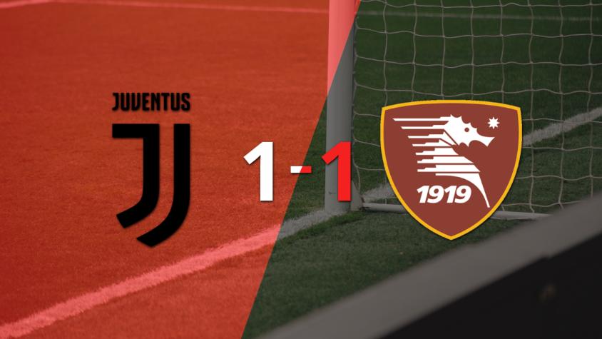 Juventus logró sacar el empate de local frente a Salernitana