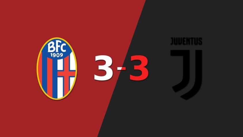 Riccardo Calafiori firma un doblete en el empate en 3 entre Bologna y Juventus