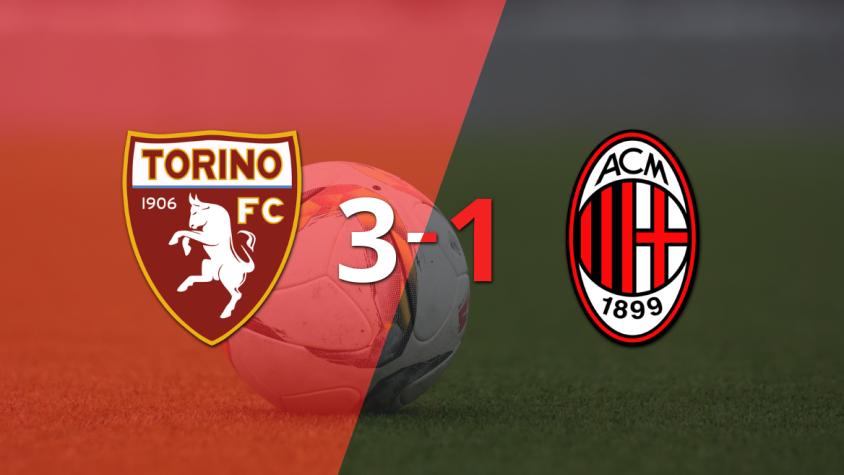 Torino fue más y venció por 3 a 1 a Milan