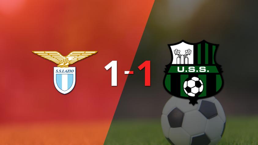 Empate a uno entre Lazio y Sassuolo