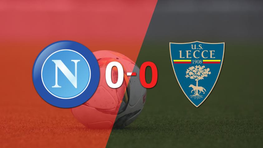 Cero a cero terminó el partido entre Napoli y Lecce