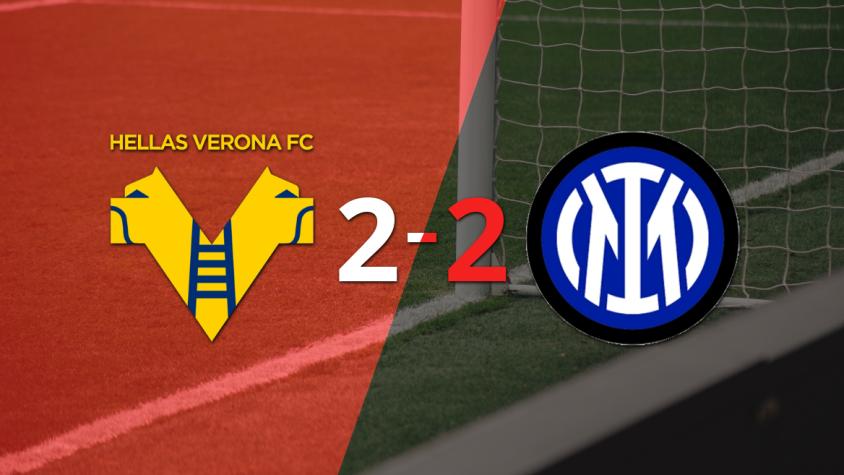 Con doblete de Marko Arnautovic, Inter empató con Hellas Verona 2-2