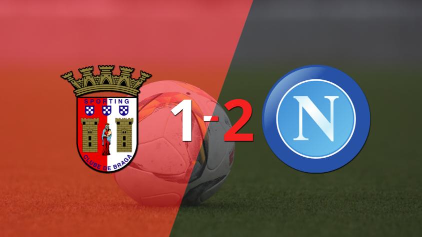 Napoli gana de visitante 2-1 a SC Braga