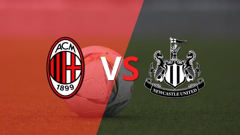 ¡Arranca el segundo tiempo! Milan y Newcastle United empatan sin goles