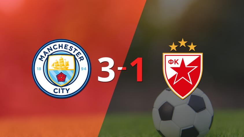 Con doblete de Julián Álvarez, Manchester City derrotó a Estrella Roja Con doblete de Julián Álvarez, Manchester City derrotó a Estrella Roja