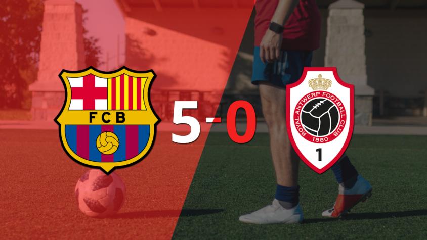 Con doblete de João Félix, Barcelona liquidó 5-0 a Royal Antwerp Con doblete de João Félix, Barcelona liquidó 5-0 a Royal Antwerp