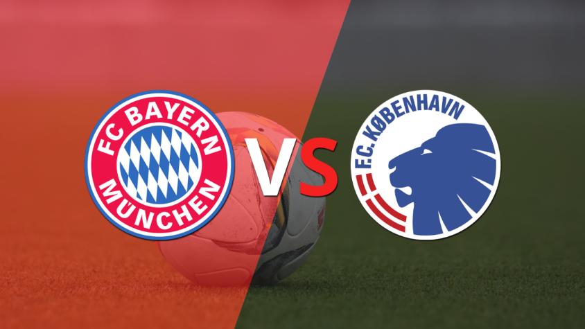 Empate a 0 en el comienzo del segundo tiempo entre Bayern Múnich y FC Copenhague