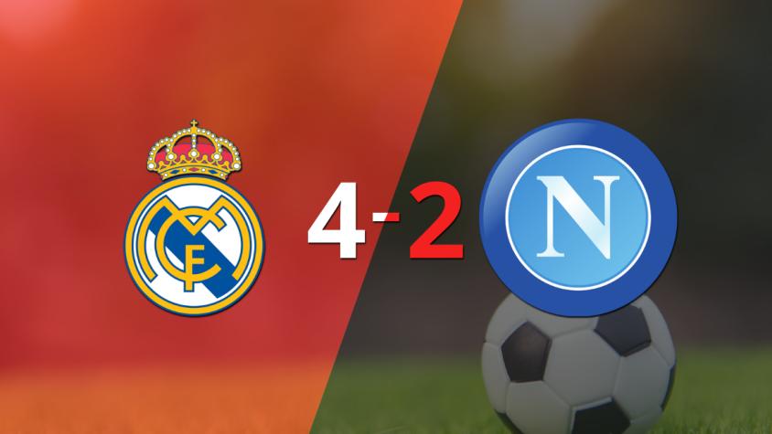 Napoli no pudo hacer frente al poderío de Real Madrid y terminó perdiendo por 4-2