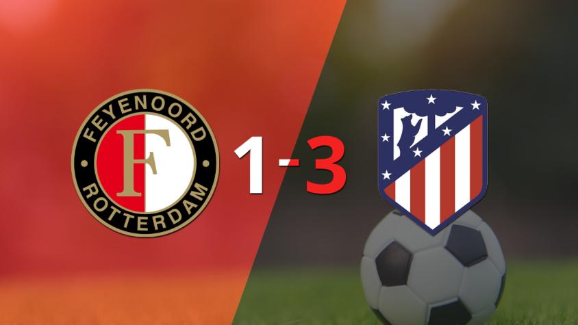 En una fiesta de goles, Atlético de Madrid liquidó a Feyenoord por 3 a 1