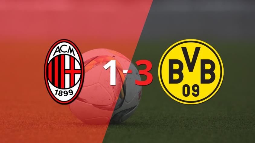 Borussia Dortmund se impuso 3 a 1 en su visita a Milan