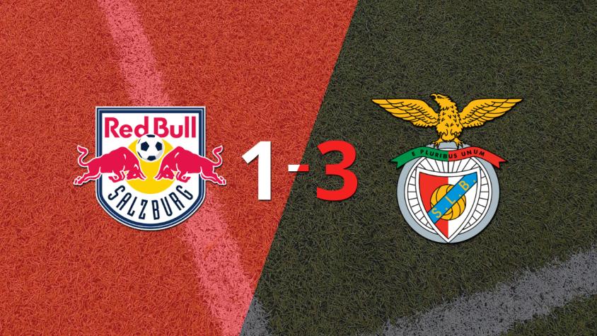 Benfica venció en su casa a Red Bull Salzburgo por 3-1