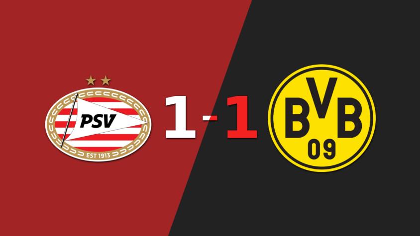 PSV y Borussia Dortmund empataron y se define todo a la vuelta