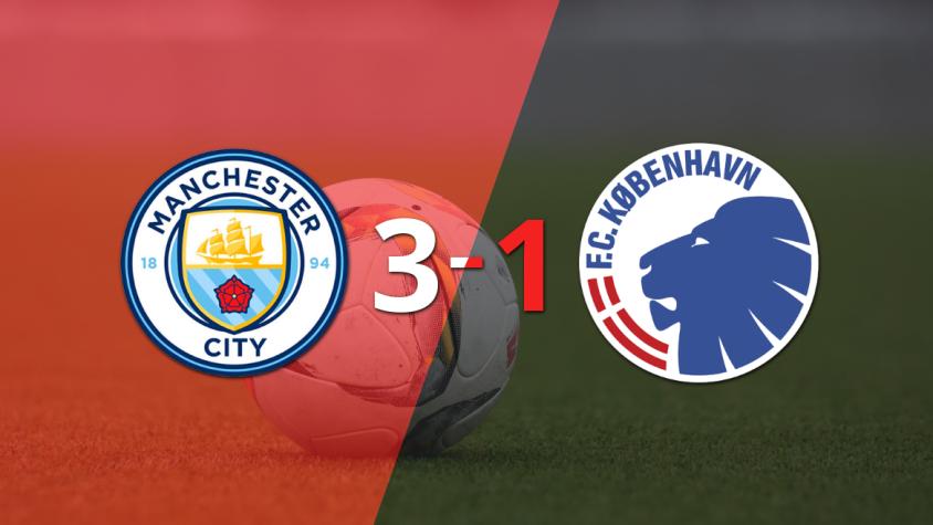 Con un marcador 3 a 1, Manchester City derrotó a FC Copenhague y quedó en Cuartos de Final