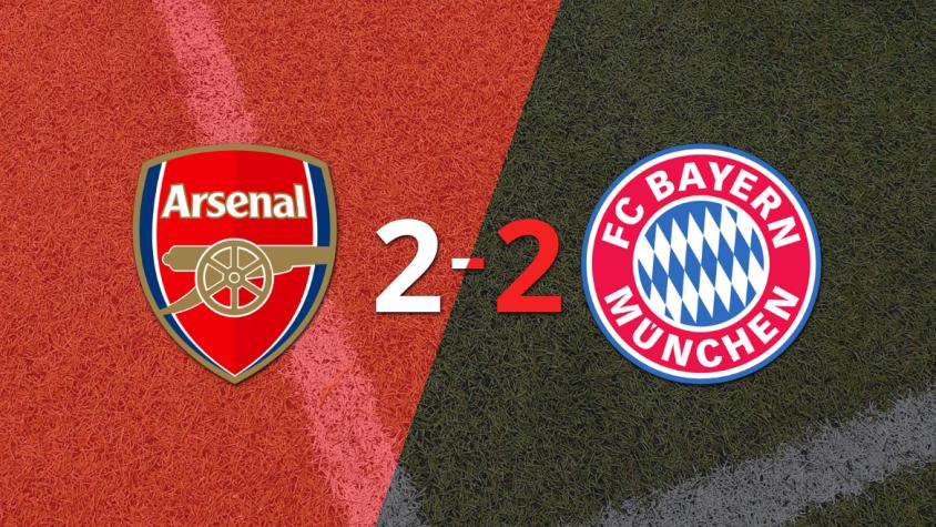 El empate entre Arsenal y Bayern Múnich dejó la llave abierta para la vuelta