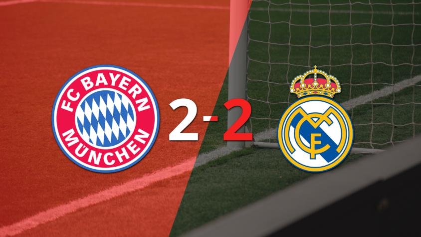 Bayern Múnich empató con Real Madrid y deja todo para definir a la vuelta