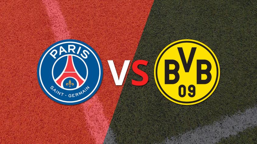 El segundo tiempo comienza sin goles entre PSG y Borussia Dortmund