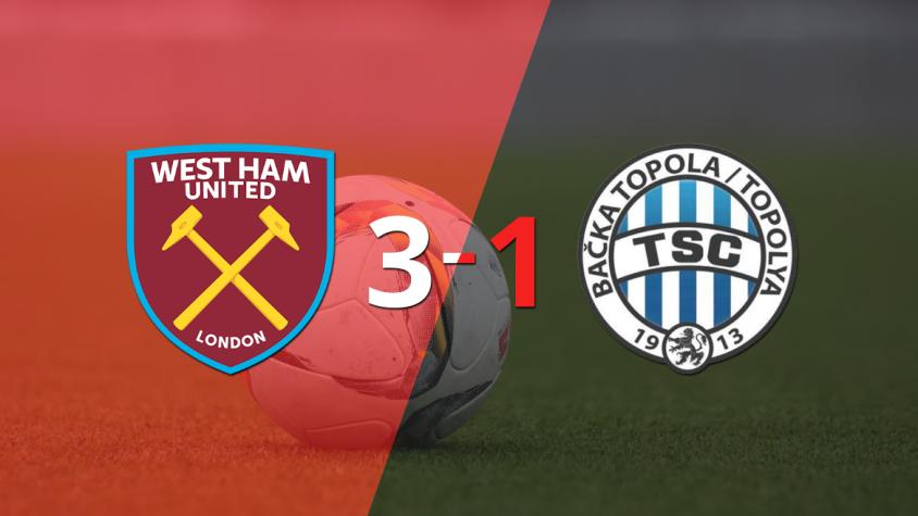 West Ham United fue más y venció por 3 a 1 a TSC Backa Topola West Ham United fue más y venció por 3 a 1 a TSC Backa Topola