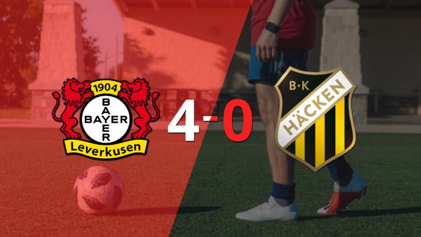 Bayer Leverkusen fue contundente y goleó 4-0 a BK Hacken