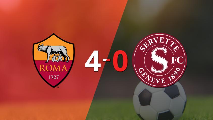 Slavia Praga sigue arriba por 2-0 ante Roma