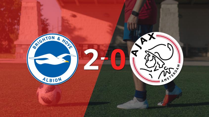 Sólido triunfo de Brighton and Hove por 2-0 frente a Ajax