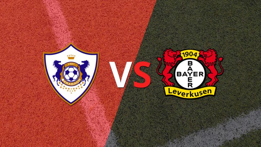 Qarabag y Bayer Leverkusen llegan al segundo tiempo sin goles