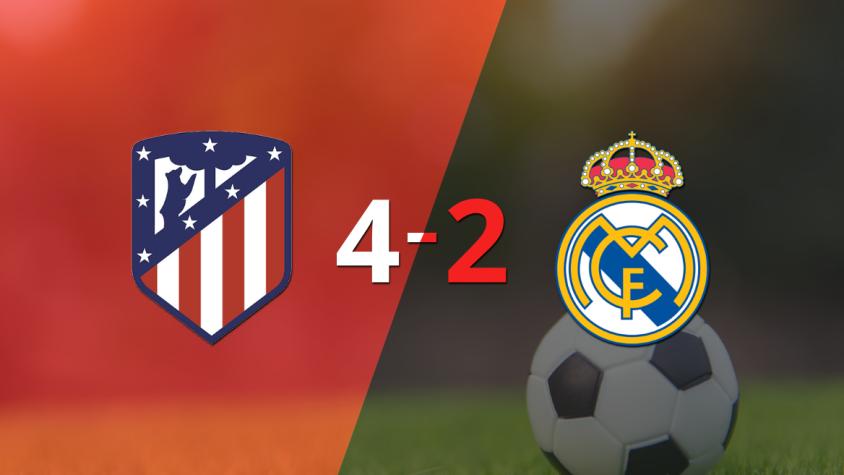 Atlético de Madrid se quedó con el Derbi de Madrid por 4 a 2