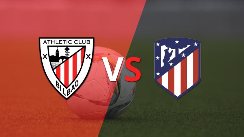 Athletic Bilbao busca mantener la ventaja ante Atlético de Madrid en la etapa complementaria