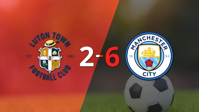 Manchester City ganó ante Luton Town y clasifica a Cuartos de Final