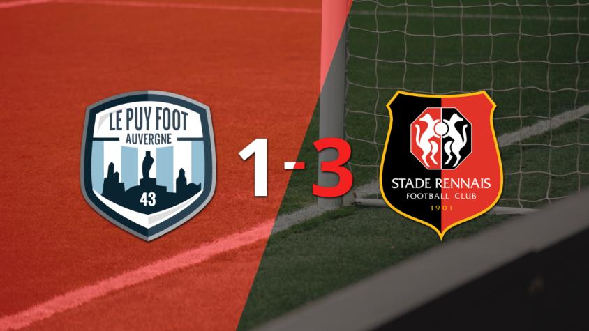 Stade Rennes venció 3-1 a Le Puy Foot 43 y clasificó a Semifinales