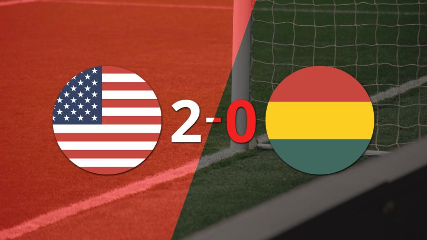 Estados Unidos le ganó como anfitrión a Bolivia por 2-0 