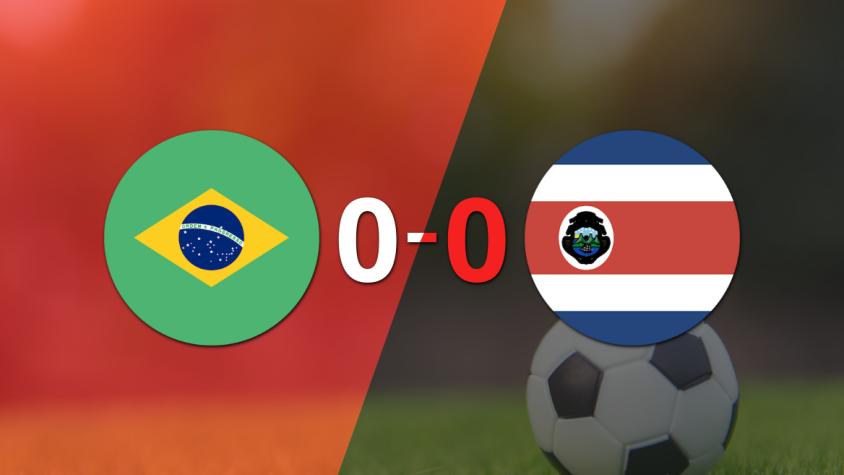 No hubo goles en el empate entre Brasil y Costa Rica